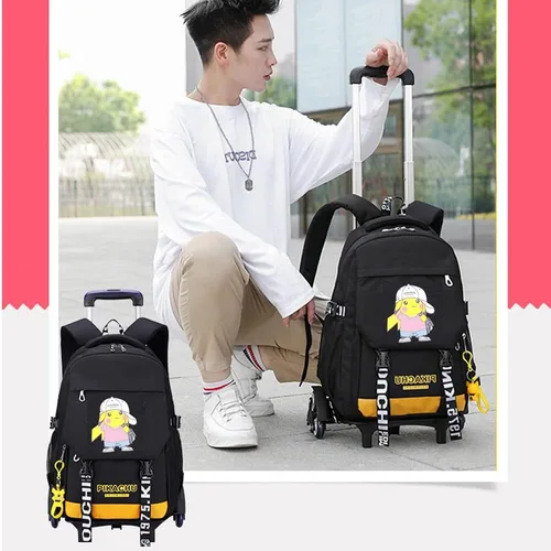 Vista 5 de WZCSLM Bolsas escolares mochila para estudiantes, bolsa de viaje, carrito de equipaje, Sombrero, Moda