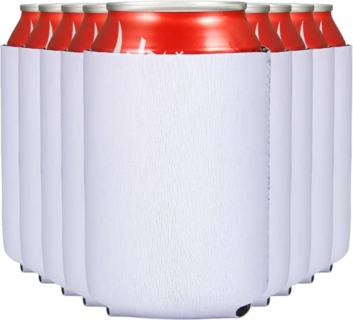 Vista 12 de Valyria Fundas enfriadoras de latas personalizadas, 1 unidad, plegable, aislante, soporte para bebidas con logotipo, imagen, texto para aniversario