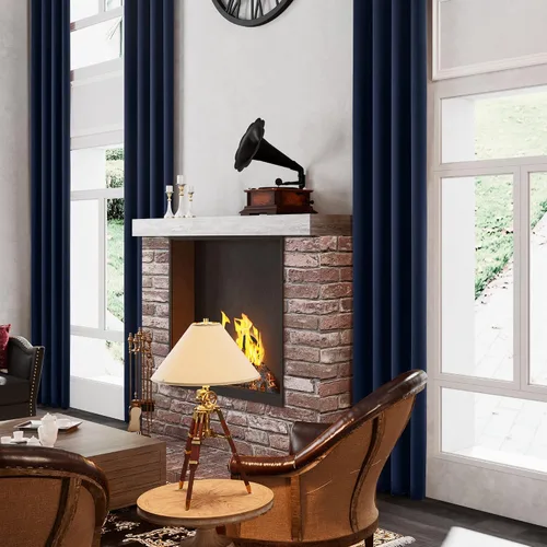 Vista 9 de Niyati Cortinas opacas extralargas – Cortinas de sala de estar de 2 pisos de alto – Cortinas altas para techos altos o cortinas largas de ventana