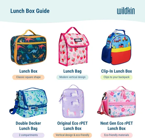Vista 8 de Wildkin- Lonchera aislada para niños y niñas, tamaño perfecto para empaquetar aperitivos calientes o fríos para la escuela y los viajes, los Out of