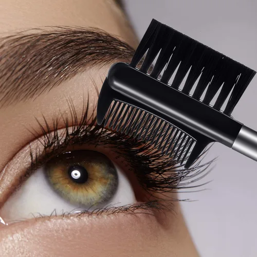 Vista 6 de Patelai - 3 cepillos para cejas, separador de peine de pestañas, 3 moldeadores de pestañas de cabeza y cepillo de cejas, peine doble, herramienta