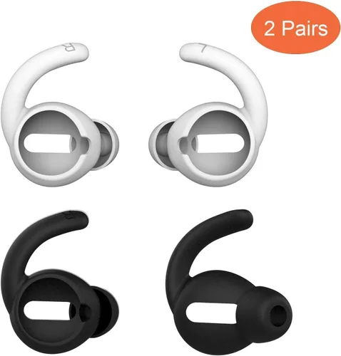 Vista 5 de 2 pares de ganchos para las orejas para AirPods, accesorios compatibles con auriculares AirPods 2 y AirPods 1 o EarPods, puntas de Airpod, ganchos