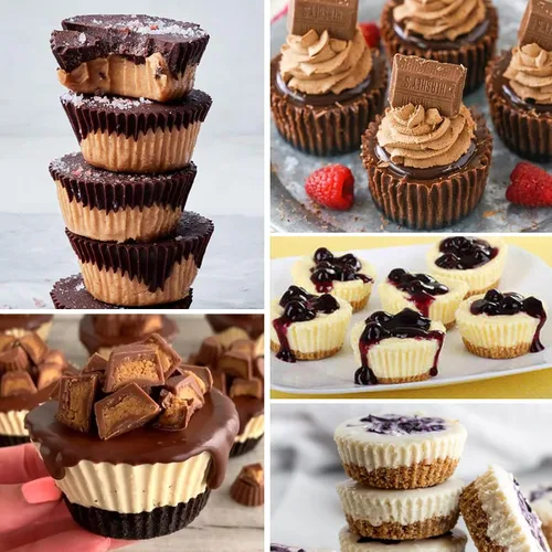 Vista 6 de Sidosir 3 piezas Molde para Copitas de Mantequilla de Maní, Molde de Silicona Mini para Tartaletas para Bombas de Grasa Tamaño Bocado, Molde
