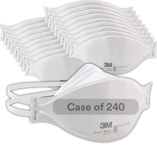 Vista 7 de 3M Aura - Respirador de partículas 9210+, N95, paquete de 20 respiradores desechables, cómodo envuelto individualmente, aprobado por NIOSH, diseño