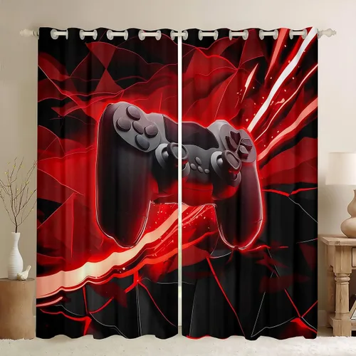 Vista 23 de Erosebridal Cortinas de baloncesto de béisbol, fútbol, rugby, tratamiento de ventanas para niños, niñas, adolescentes, con temática de deportes