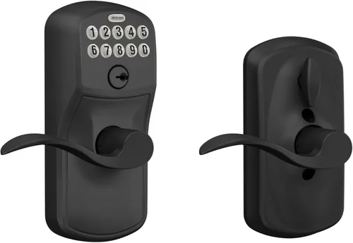 Vista 25 de SCHLAGE FE595VCAM716ACC FE595VCAM/ACC 716 cerradura de teclado para puerta, con manija Accent, flexible, bronce envejecido