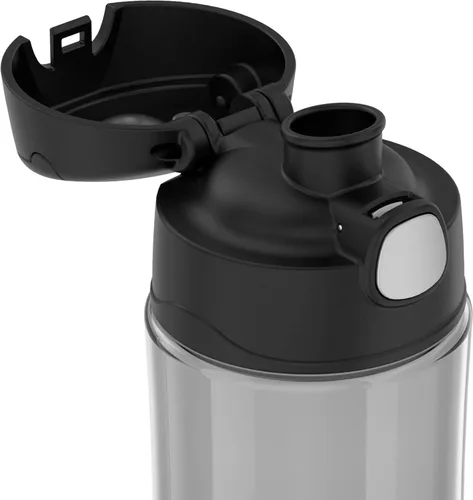 Vista 3 de THERMOS FUNTAINER Botella de hidratación de plástico de 16 onzas con boquilla, color negro (paquete de 6)
