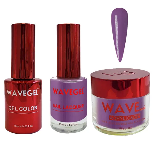 Vista 3 de WAVEGEL - Juego de gel de remojo, laca de uñas y polvo acrílico y polvo de inmersión a juego - Colección Queen - #001 Negro sedoso