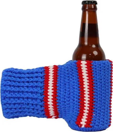 Vista 13 de Guantes de lana FunisFun para cerveza, guante tejido para beber con costuras para regalo de broma de elefante blanco, idea para fiestas previas al