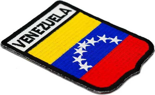 Vista 2 de Parche de escudo de bandera de Venezuela, parches de bandera de país, OtrosMulticolor
