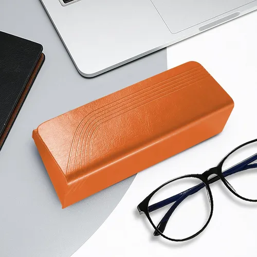 Vista 5 de SMARTTOP Paquete de 2 fundas rígidas para lentes, gafas de sol y estuche de vidrio con paño de limpieza, ligero, grande, portátil para hombres