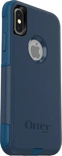 Vista 5 de OtterBox Commuter Series - Funda para iPhone Xs y iPhone X (solamente), embalaje no minorista, a medida (azul Blazer/azul mares tormentosos)