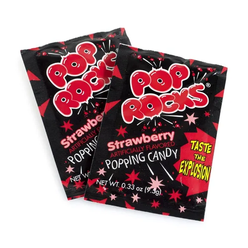 Vista 2 de Pop Rocks Fresa; 0.66 onzas, 24 paquetes/caja