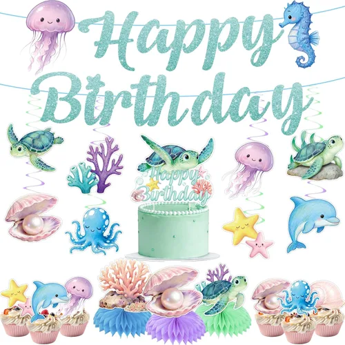 Vista 19 de 35 decoraciones de cumpleaños con texto en inglés "Isn't She Onederful", decoraciones de primer cumpleaños para niñas, fácil instalación, incluye