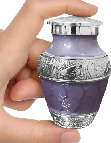 Vista 9 de Forever After - Urna de cremación negra para cenizas humanas, urna decorativa grande para hombres y mujeres adultos, urnas de entierro para cenizas