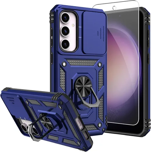 Vista 11 de Funda para Galaxy S23 FE, con protectores de pantalla y funda para cámara, [grado militar] de 16 pies. Funda a prueba de caídas con funda protectora