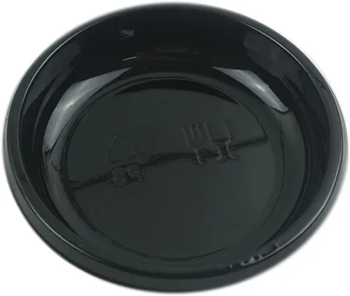 Vista 6 de 100 mini platos de salsa de inmersión de 3.11 x 3.11 pulgadas, juego de platos redondos desechables de plástico para salsa de soja negra, bandeja