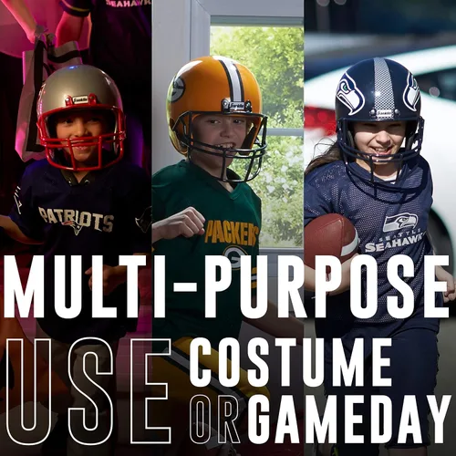 Vista 5 de Franklin Sports NFL - Conjunto de uniforme de fútbol americano para niños, disfraz de fútbol americano juvenil de la NFL para niños y niñas