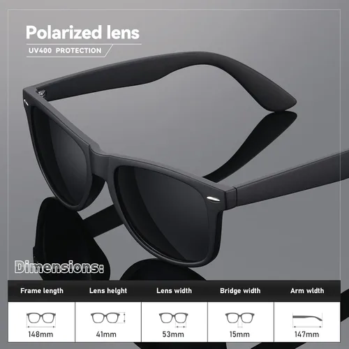 Vista 4 de Occhsouo Gafas de sol polarizadas para mujer y hombre, gafas de sol de moda para conducir, pesca, bloqueo UV, protección UV400