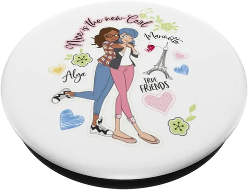 Vista 2 de Miraculous Mariquita encantadora París Alya & Marinette mejores amigas PopSockets intercambiables PopGrip