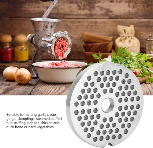 Vista 8 de Cortador de cuchillas para picar carne, acero inoxidable, cuchilla para picar carne, placa de disco de repuesto, accesorios de repuesto