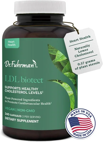 Vista 7 de Dr. Fuhrman Suplementos para reducir el colesterol LDL Biotect Esterol vegetal orgánico y de alimentos integrales para ayudar con el colesterol