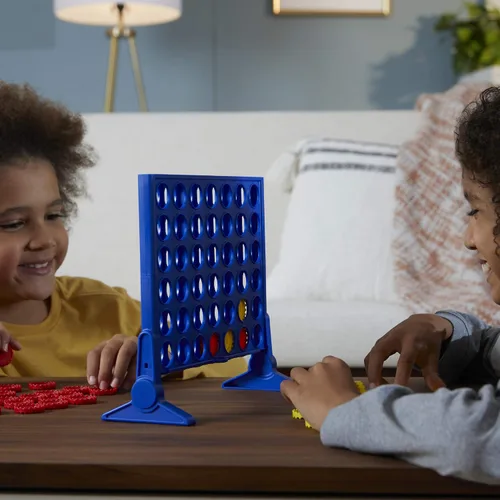 Vista 11 de Connect 4 Hasbro Gaming Classic Grid, juego 4 en fila, juegos de mesa de estrategia para niños, 2 jugadores para familia y niños, regalos de Pascua