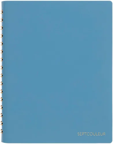 Vista 7 de Maruman Septcouleur - Cuaderno de espiral, 200 páginas, cuadrícula A6 de Blanco