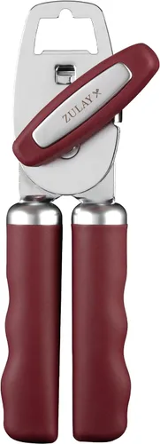 Vista 41 de Zulay Kitchen Abrelatas manual de acero inoxidable resistente con abridor de botellas, abrelatas manual a prueba de óxido con perilla giratoria