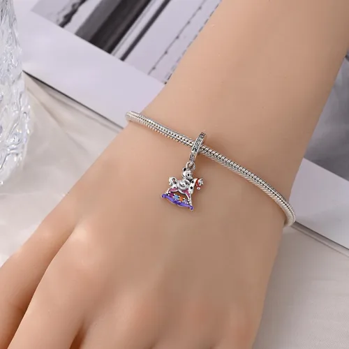 Vista 217 de KUNSIR Los abalorios se adaptan a pulseras Pandora para mujer, plata de ley 925, cuentas colgantes de joyería para niñas, dijes de feliz cumpleaños
