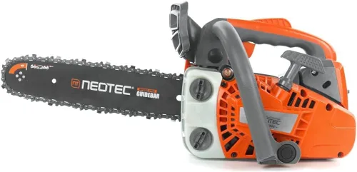 Vista 8 de NEO-TEC Motosierra de gas con mango superior de 12 pulgadas, 25.4 cc, 2 tiempos, portátil, pequeña, motosierra de gasolina, para trepar árboles