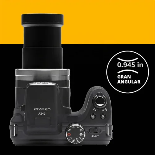 Vista 5 de Cámara digital Pixpro AZ421-RD de 16 MP, de la marca Kodak, con zoom 42x y pantalla LCD de 3" Negro