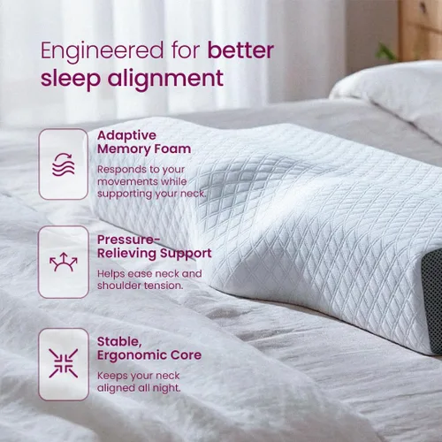 Vista 8 de IWS I WANNA SLEEP Coluna Relax - Almohada ergonómica de apoyo para el cuello
