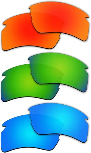 Vista 2 de ACOMPATIBLE 3 pares de lentes polarizadas de repuesto para gafas de sol Oakley Flak 20 XL P2