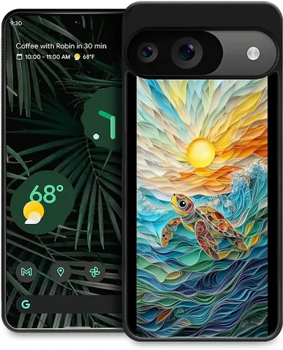 Vista 314 de Compatible con Google Pixel 4A 5G Mobile Case Creative Acrylic Back Panel Silicona Edge Case Slim Protección Especialmente para Google Pixel 4A 5G