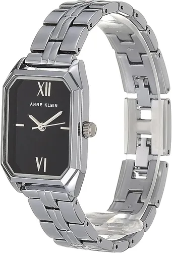 Vista 4 de Anne Klein - Reloj de pulsera para mujer, PlateadoNegro