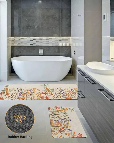 Vista 5 de American Farmhouse - Tapete de baño para bañera, antideslizante, de secado rápido y absorbente, de tierra de diatomeas, para fregadero de cocina