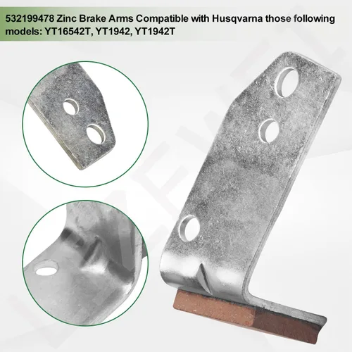 Vista 3 de 532197402 & 532199478 Juego de brazos de freno para Husqvarna AYP Craftsman cortacésped YT16542T YT1942 YTH2042, número de pieza 532199470 197402