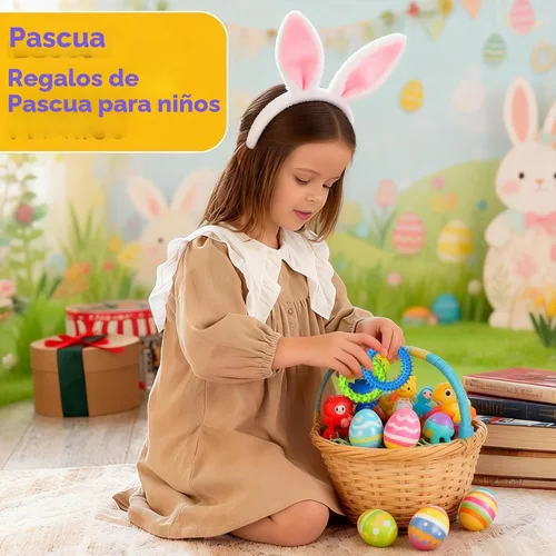 Vista 7 de Juguetes Sensoriales Fidget para Niños y Adultos - Paquete de 4 Pulseras Fidget Elásticas Juguetes Sensoriales de Textura y Calmantes para Autismo