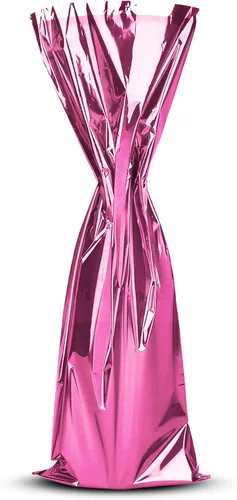 Vista 9 de MT Products Bolsas de regalo de vino Mylar metalizadas azules de 6.5 x 18 pulgadas, ideales para tirar de vino, paquete de 25