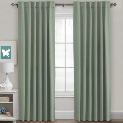 Vista 142 de H.VERSAILTEX Cortinas Opacas con Aislamiento Térmico, Paneles de Tratamiento de Ventanas que Oscurecen la Habitación, Cortinas Opacas para Sala