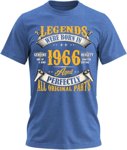 Vista 6 de Camiseta de cumpleaños para hombre, leyendas nacieron en 19XX, camiseta Negro