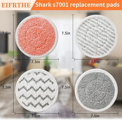 Vista 3 de Eifrthe Actualización S7001 - Mopa de vapor de repuesto, 10 paquetes compatibles con Shark S7000 S7000AMZ S7001 S7001TGT S7000 S7201 S7005 S7020