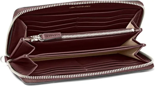 Vista 2 de Leatherology Burdeos Klyde Continental Cartera