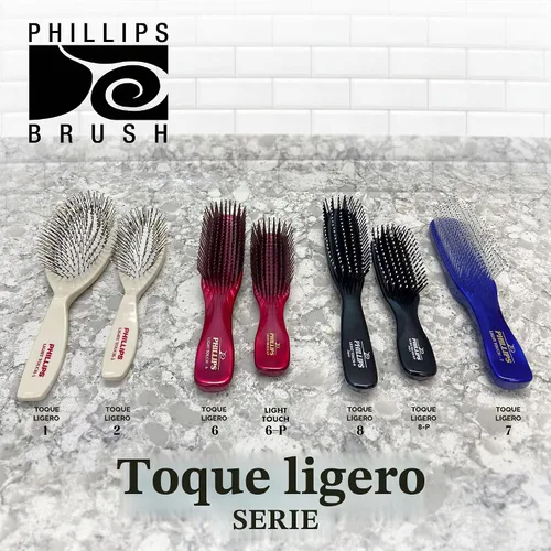 Vista 6 de Phillips Brush Light Touch 7 - Cepillo para el cabello, 7.75 pulgadas