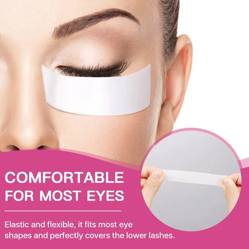 Vista 5 de Pretty memory 110 almohadillas de ojos para extensiones de pestañas, cinta de espuma precortada para extensiones de pestañas, almohadillas