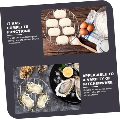 Vista 5 de Stainless Steel Steamer Rack for Kitchen and Rice Cooker Use