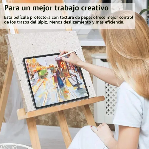 Vista 3 de Protector de pantalla de papel compatible con Lenovo Idea Tab Pro, película de PET mate para dibujar y tomar notas [antirreflejo] [antideslizante]