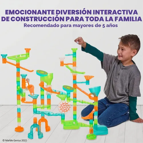 Vista 7 de Marble Genius Marble Run Stunts Super Set, 125 piezas