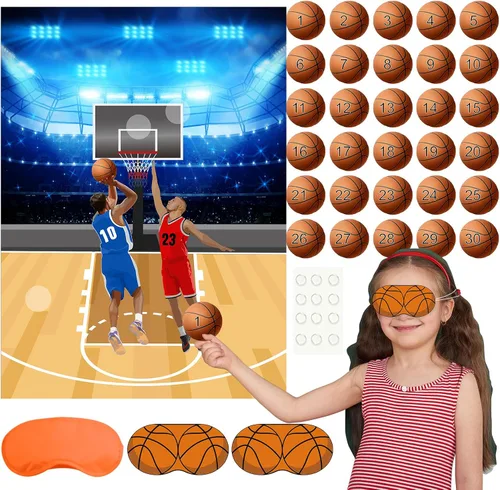 Vista 7 de PLULON Pin The Baseball Party Game para niños Pin The Baseball en el Guante y el Batón Póster grande con pegatinas para decoraciones de pared